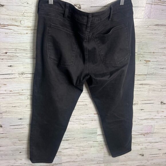 Silver Jeans Avery Skinny crop black distressed jeans size 36 - Picture 7 of 8